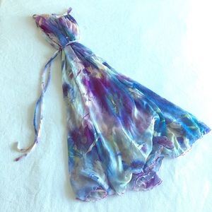 Floral Watercolor Maxi Dress